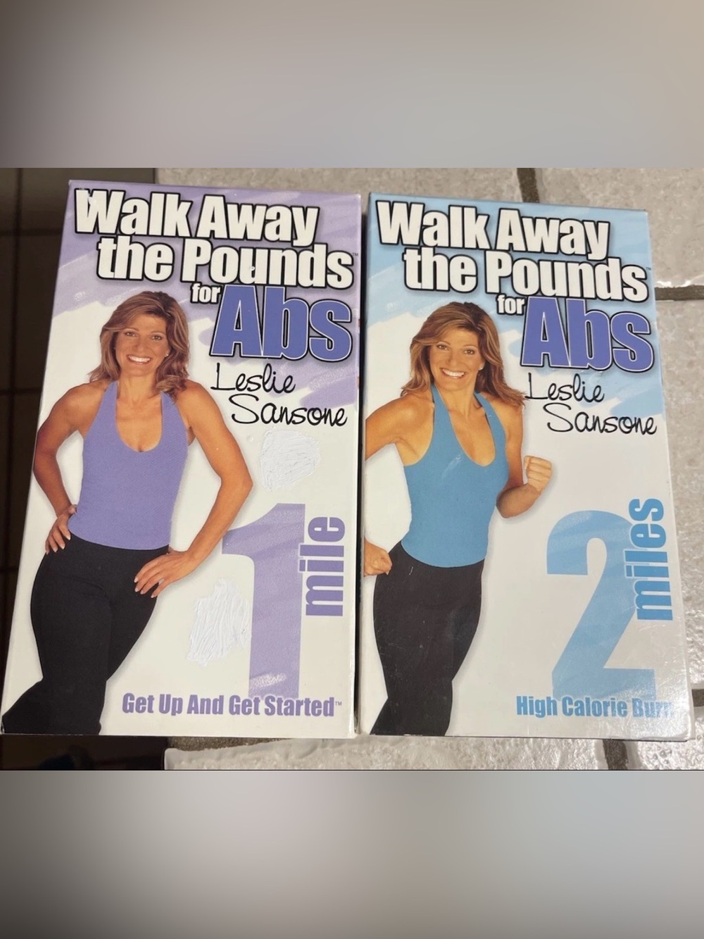 Walk Away the Pounds for Abs 1 & 2 Miles VHS - Leslie Sansone's Fitness Program